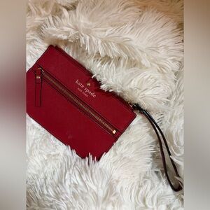 Red Kate Spade Scarlet Wristlet Clutch